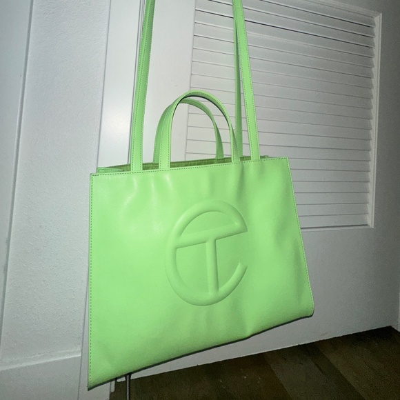 TELFAR Medium “double Mint” Tote Bag Shopping Bag - Picture 3 of 11
